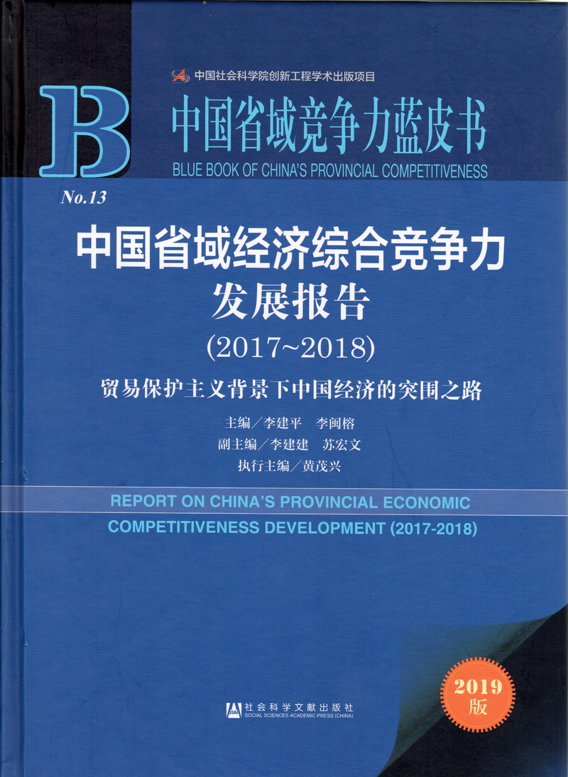 大鸡巴插嫰逼视频中国省域经济综合竞争力发展报告（2017-2018）